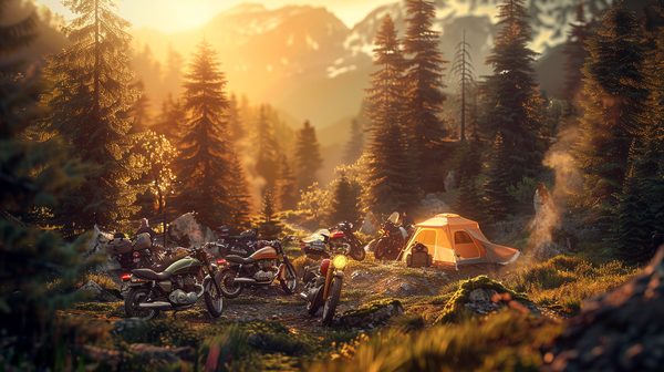 Camping pour les motards : voyagez sur des routes exceptionnelles pendant votre séjour